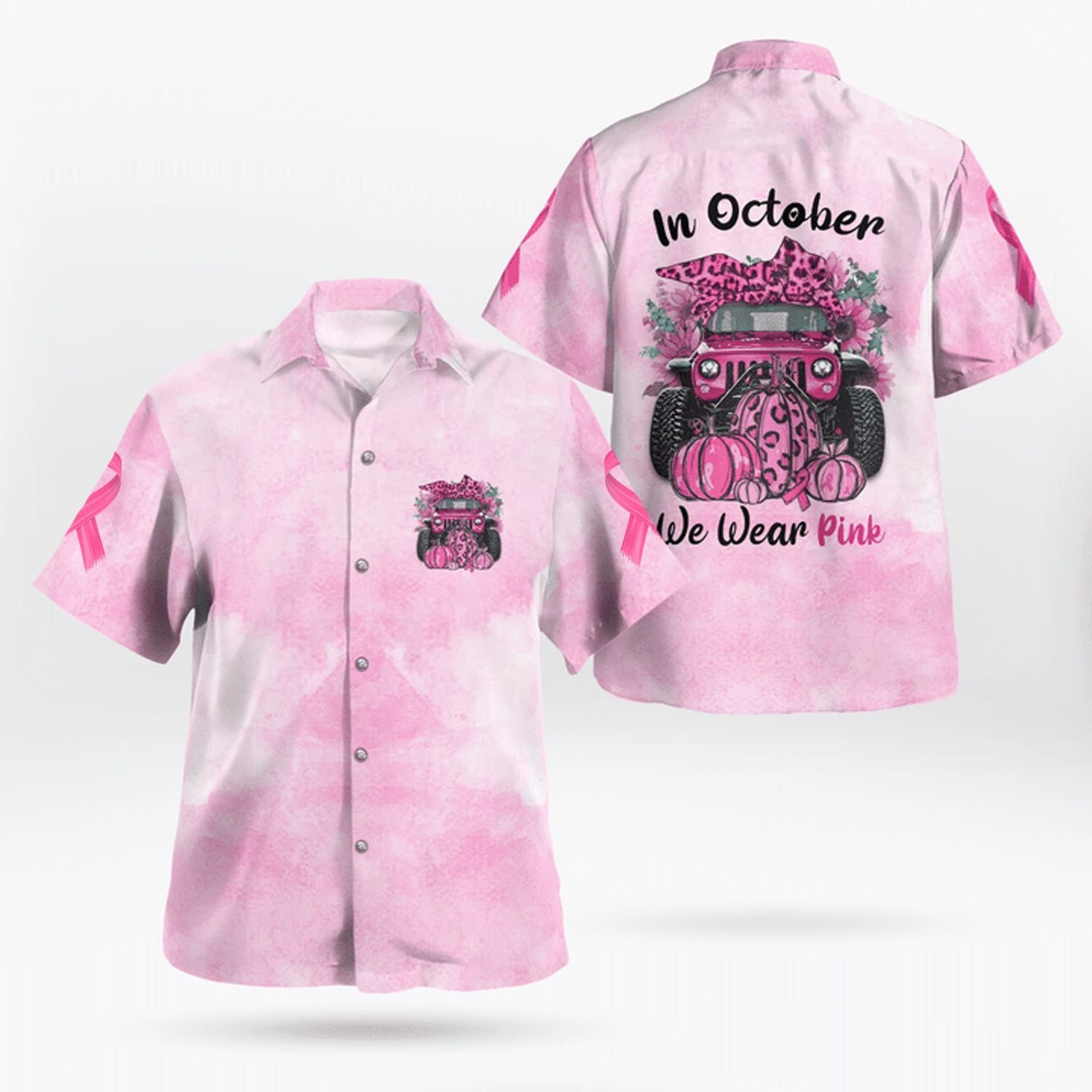 In October We Were Pink Hawaiian Shirt In October We Were Pink Hawaiian Shirt