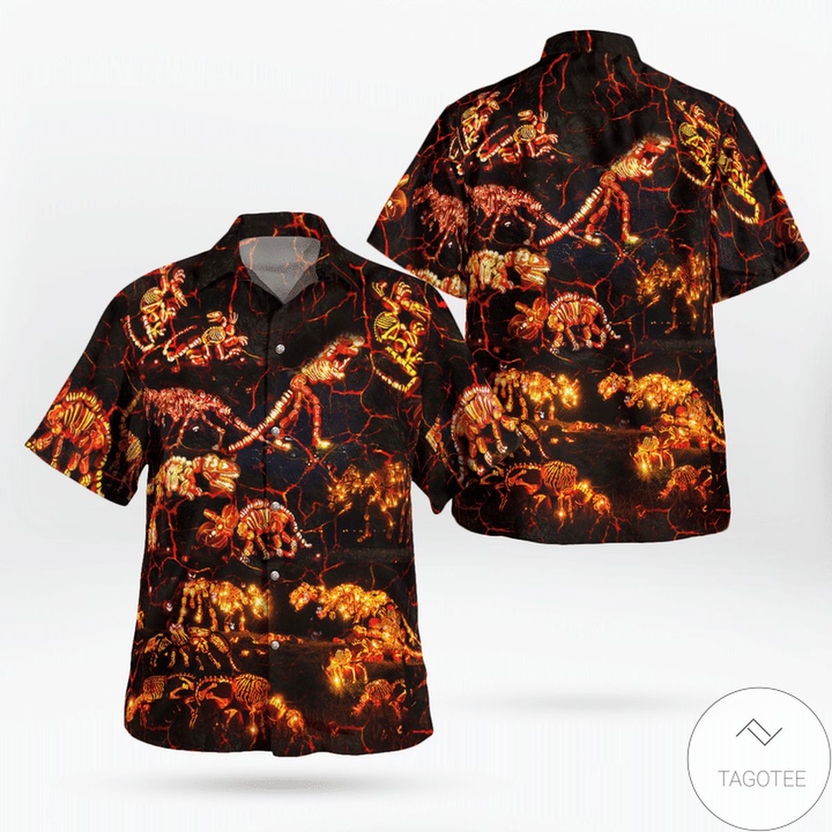In To The Park Dinosaurs Halloween Hawaiian Shirt In To The Park Dinosaurs Halloween Hawaiian Shirt