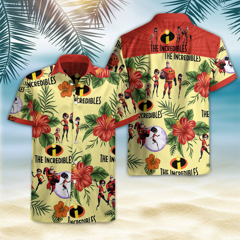 Incredibles Hawaiian Shirt Summer Button Up Incredibles Hawaiian Shirt Summer Button Up