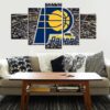 Indiana Pacers Basketball - Sport 5 Panel Canvas Art Wall Decor