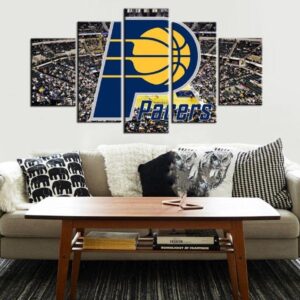 Indiana Pacers Basketball - Sport 5 Panel Canvas Art Wall Decor