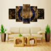 Indianapolis Colts Football 1 - Sport 5 Panel Canvas Art Wall Decor