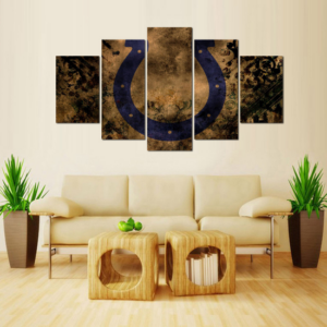 Indianapolis Colts Football 1 - Sport 5 Panel Canvas Art Wall Decor