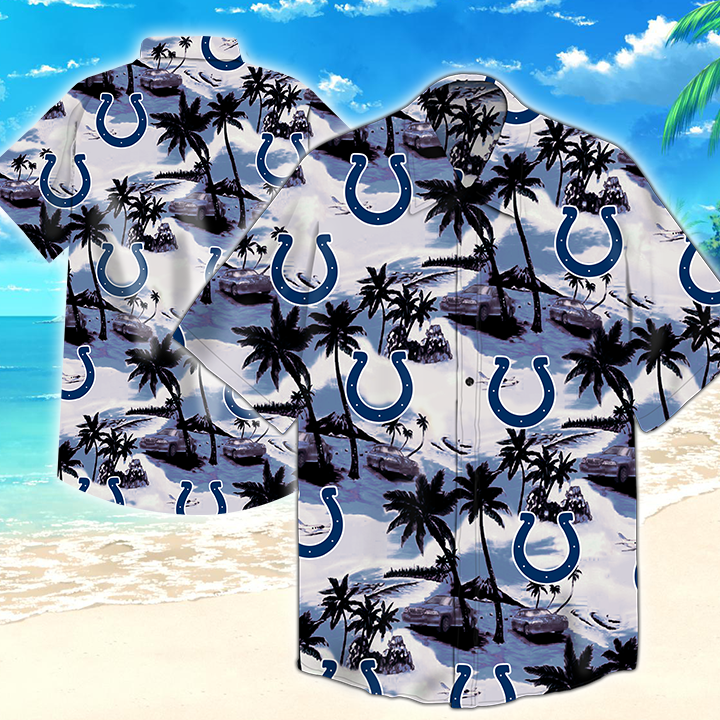 Indianapolis Colts Nfl Hawaiian Shirt Summer Button Up Indianapolis Colts Nfl Hawaiian Shirt Summer Button Up