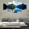 Inspiration Lake 01 - Nature 5 Panel Canvas Art Wall Decor
