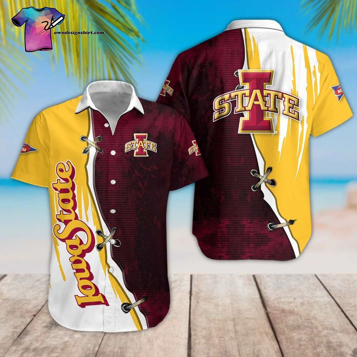 Iowa State Cyclones Football Team Hawaiian Shirt Iowa State Cyclones Football Team Hawaiian Shirt