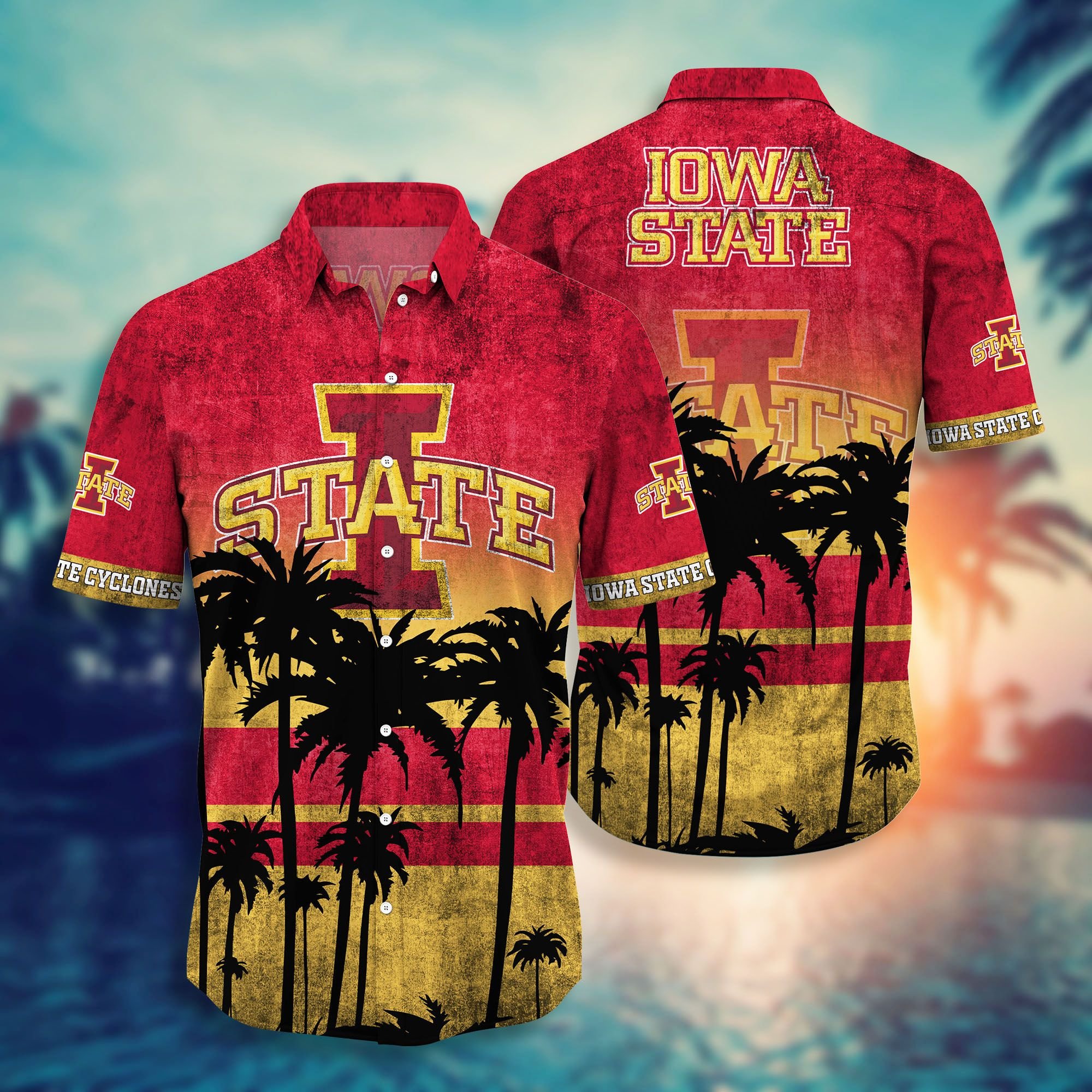 Iowa State Cyclones Hawaiian Shirt Iowa State Cyclones Hawaiian Shirt