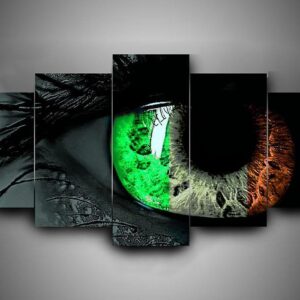 Irish 1 - Abstract 5 Panel Canvas Art Wall Decor