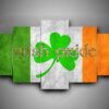 Irish 6 - Abstract 5 Panel Canvas Art Wall Decor