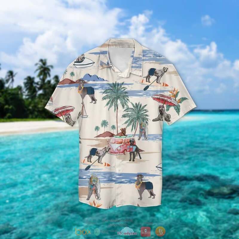 Irish Wolfhound Summer Beach Hawaiian Shirt Irish Wolfhound Summer Beach Hawaiian Shirt