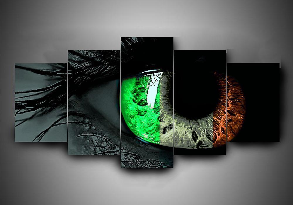 Irish - Abstract 5 Panel Canvas Art Wall Decor Irish - Abstract 5 Panel Canvas Art Wall Decor