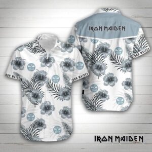 Iron Maiden Band Hawaiian Shirt Summer Button Up