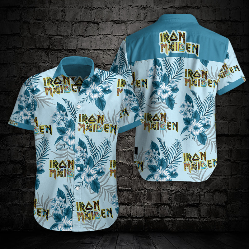 Iron Maiden Hawaiian Shirt Summer Button Up Iron Maiden Hawaiian Shirt Summer Button Up