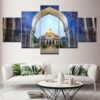 Isa Khan S Tomb Delhi Tomb Scenery - Nature 5 Panel Canvas Art Wall Decor