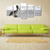 Isaiah 41:10 #4 Fear Not For I Am With You Always Bible Verse - Religion 5 Panel Canvas Art Wall Decor