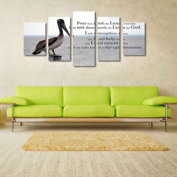 Isaiah 41:10 #4 Fear Not For I Am With You Always Bible Verse - Religion 5 Panel Canvas Art Wall Decor Isaiah 41:10 #4 Fear Not For I Am With You Always Bible Verse - Religion 5 Panel Canvas Art Wall Decor