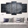 Islamic Letters - Religion 5 Panel Canvas Art Wall Decor