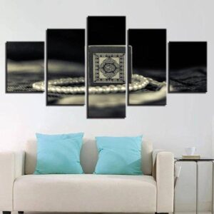 Islamic Quran 1 - Religion 5 Panel Canvas Art Wall Decor