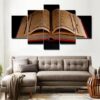 Islamic Quran Book Muslim - Religion 5 Panel Canvas Art Wall Decor