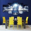 Islamic Storm - Religion 5 Panel Canvas Art Wall Decor