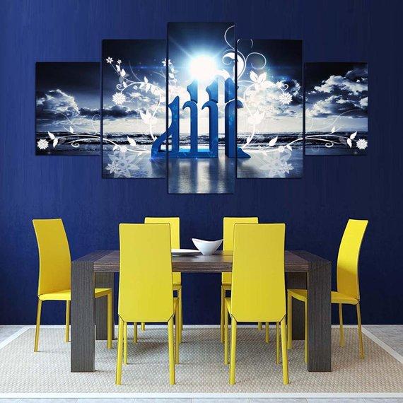 Islamic Storm - Religion 5 Panel Canvas Art Wall Decor Islamic Storm - Religion 5 Panel Canvas Art Wall Decor