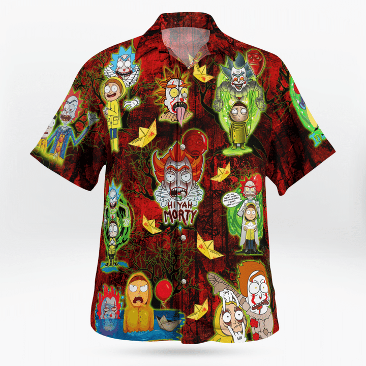 It Rick And Morty Hawaiian Shirt It Rick And Morty Hawaiian Shirt