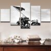 Iwo Jima Us Marines World War Ii Flag Raising - Army 5 Panel Canvas Art Wall Decor