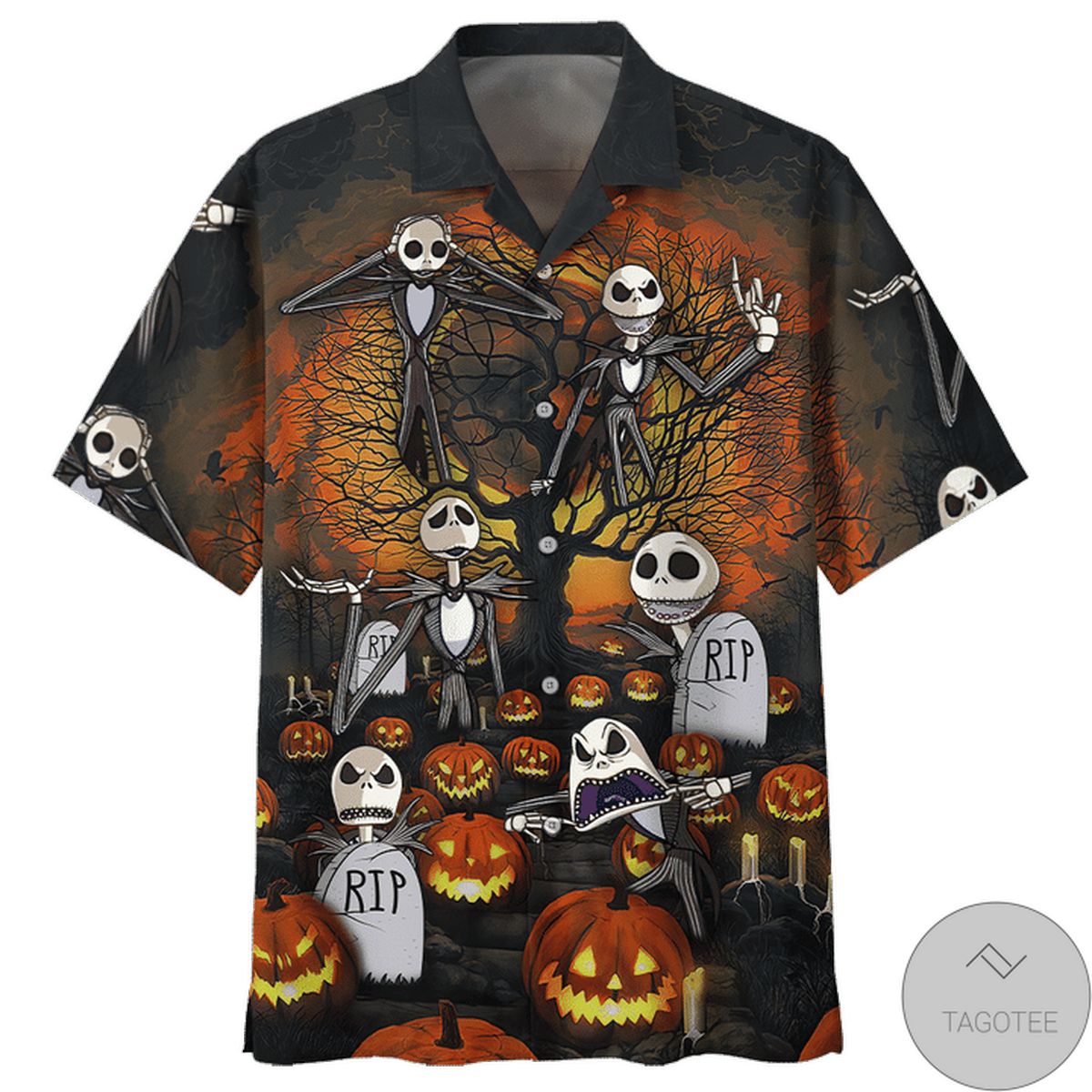 Jack Skellington Halloween Hawaiian Shirt Jack Skellington Halloween Hawaiian Shirt