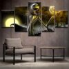 Jack Skellington Hallowmas - Cartoon 5 Panel Canvas Art Wall Decor