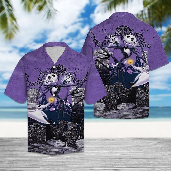 Jack Skellington Hawaiian Shirt Summer Button Up Jack Skellington Hawaiian Shirt Summer Button Up