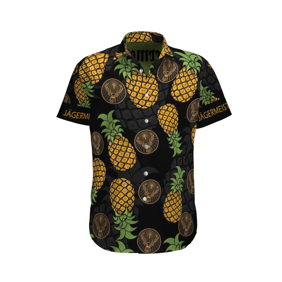 Jagermeister Pineapple Hawaiian Shirt Jagermeister Pineapple Hawaiian Shirt
