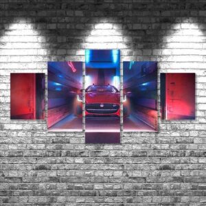 Jaguar F Type - Automative 5 Panel Canvas Art Wall Decor