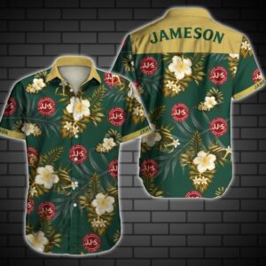 Jameson Hawaiian Shirt Summer Button Up