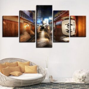Japan Landscape - Nature 5 Panel Canvas Art Wall Decor