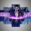 Jared Leto 1 - Famous Person 5 Panel Canvas Art Wall Decor