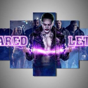 Jared Leto 1 - Famous Person 5 Panel Canvas Art Wall Decor