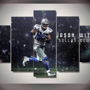 Jason Witten Dallas Cowboys - Sport 5 Panel Canvas Art Wall Decor