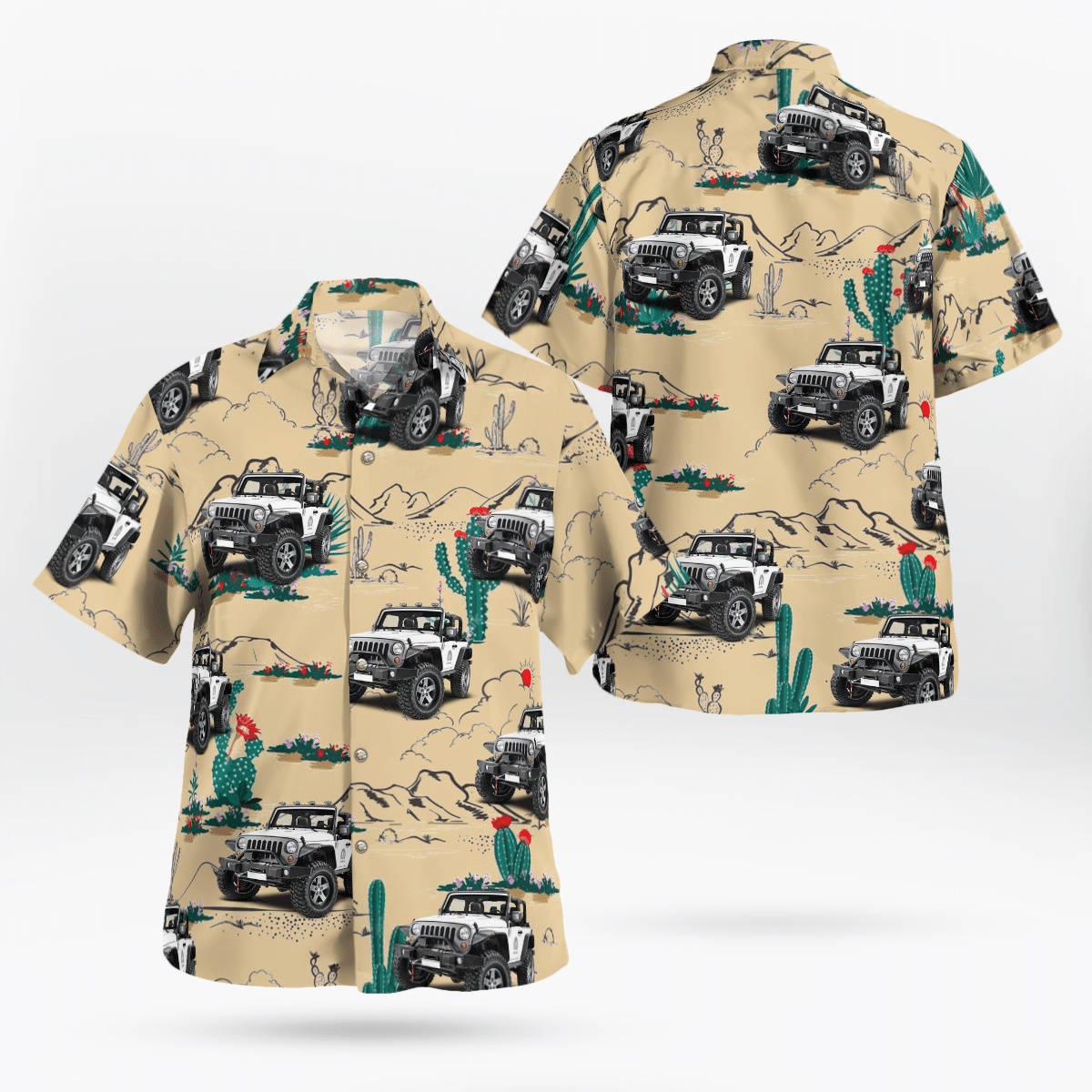 Jeep Desert Hawaiian Shirt Jeep Desert Hawaiian Shirt