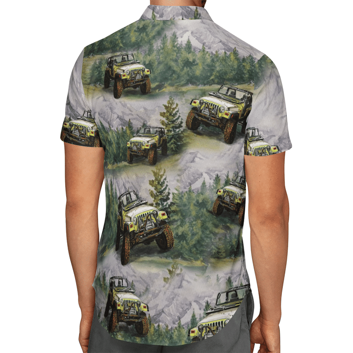 Jeep Forest Hawaiian Shirt Jeep Forest Hawaiian Shirt