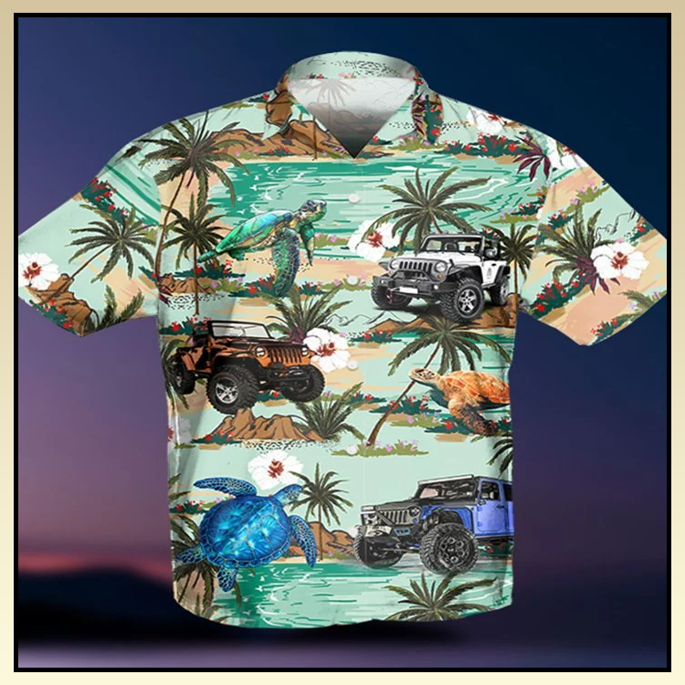 Jeep Ocean Tropical Turtle Hawaiian Shirt- Limited Edition Jeep Ocean Tropical Turtle Hawaiian Shirt- Limited Edition