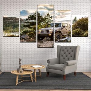Jeep Offroad - Automative 5 Panel Canvas Art Wall Decor