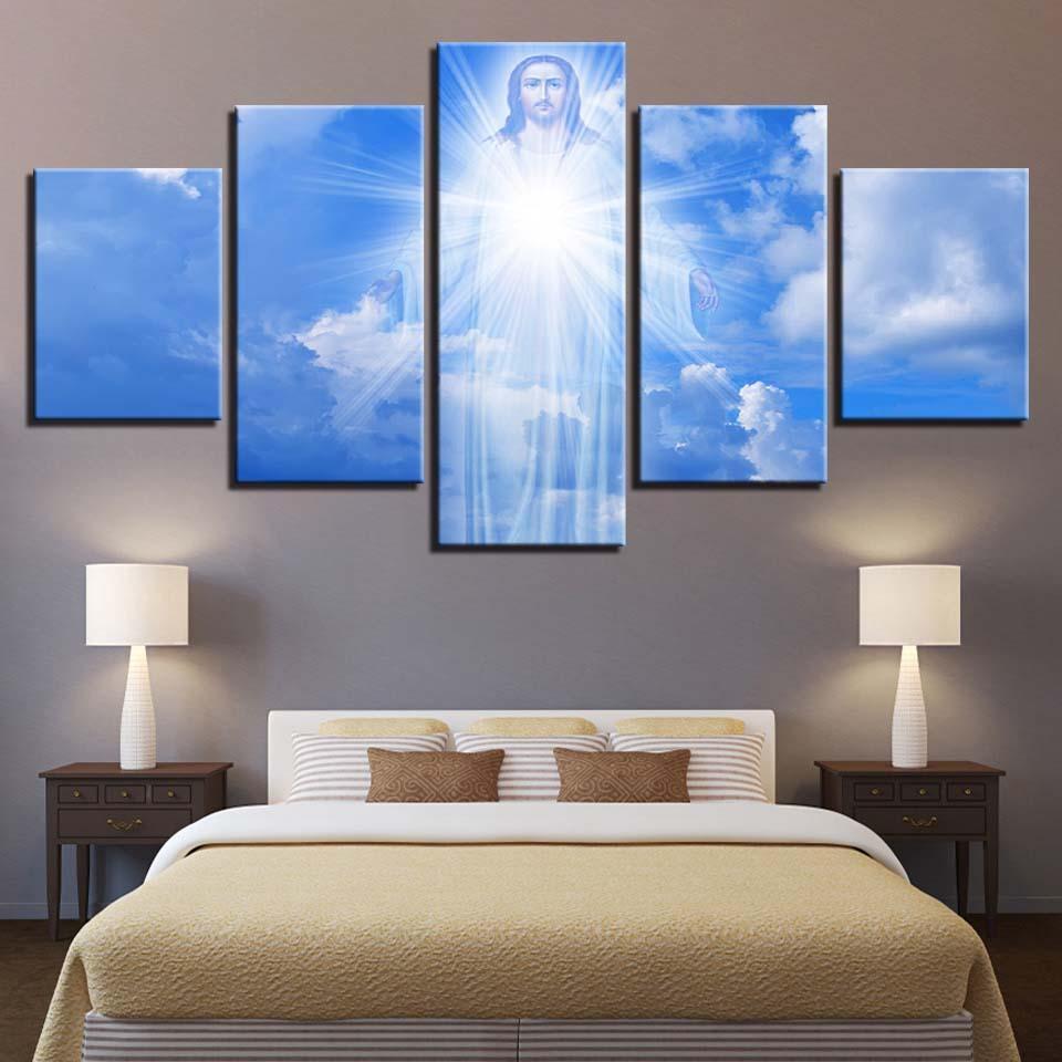 Jesus Christmas Christ Lord - Religion 5 Panel Canvas Art Wall Decor Jesus Christmas Christ Lord - Religion 5 Panel Canvas Art Wall Decor
