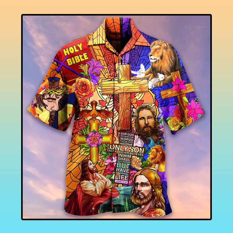 Jesus Lion And Flowers Hawaiian Shirt Jesus Lion And Flowers Hawaiian Shirt