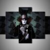 Johnny Depp 3 - Famous Person 5 Panel Canvas Art Wall Decor
