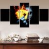 Joker Cards - Dc 5 Panel Canvas Art Wall Decor