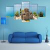 Jovan Kaneo Church In Ohrid - Nature 5 Panel Canvas Art Wall Decor