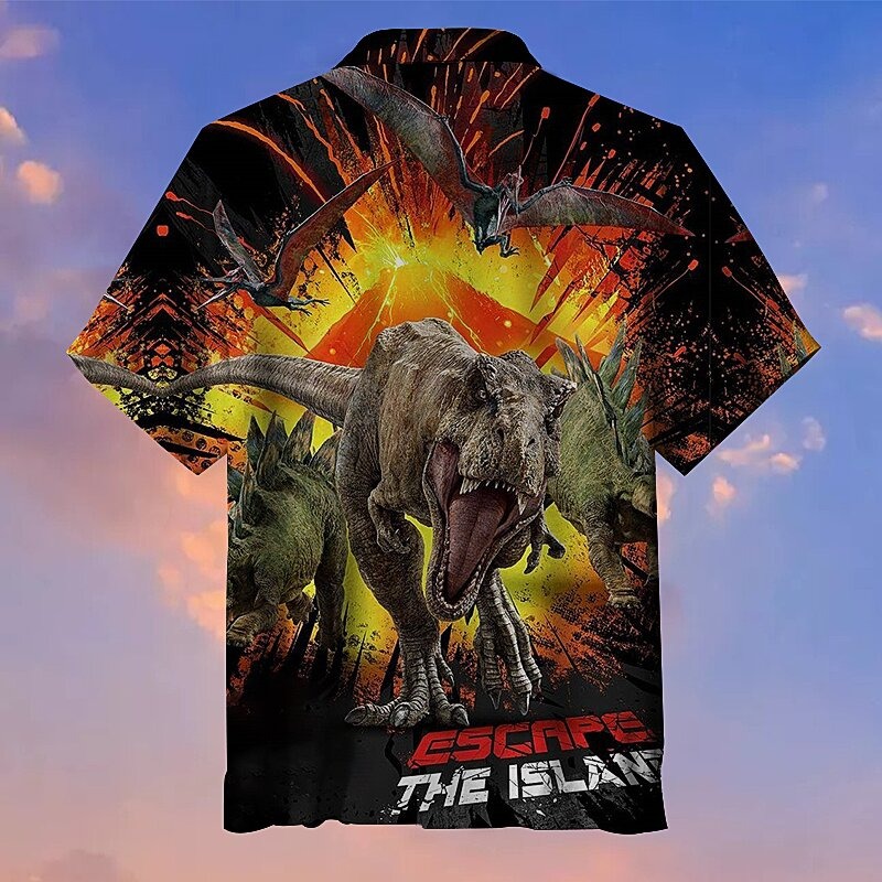 Jurassic World Escape The Island Hawaiian Shirt Jurassic World Escape The Island Hawaiian Shirt