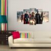 Justice League Heroes - Dc 5 Panel Canvas Art Wall Decor