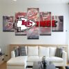 Kansas City Chiefs 5 - Sport 5 Panel Canvas Art Wall Decor