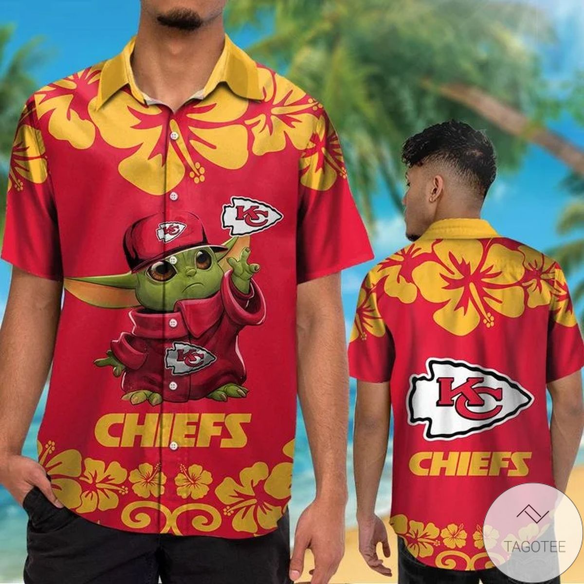 Kansas City Chiefs Baby Yoda Hawaiian Shirt Kansas City Chiefs Baby Yoda Hawaiian Shirt